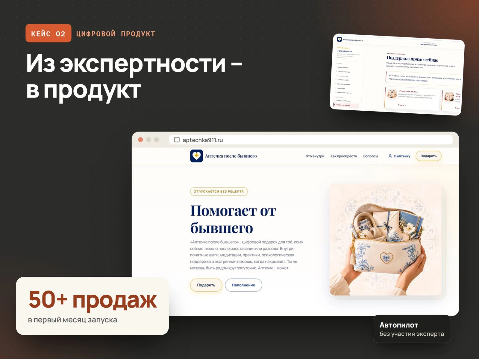Кейс: цифровой продукт «Аптечка после бывшего»
